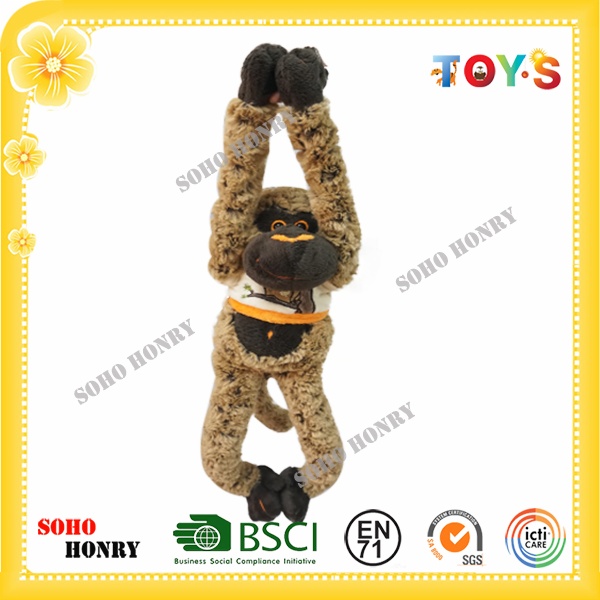 stuffed monkey with long arms and legs